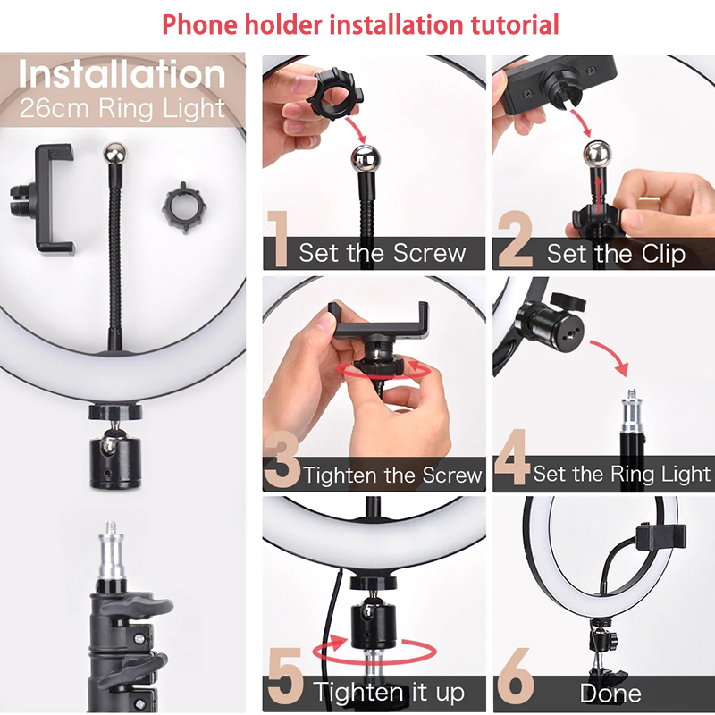 16/26/33cm Selfie Ring Light P – Photography Lighting Wand recenzja i cena