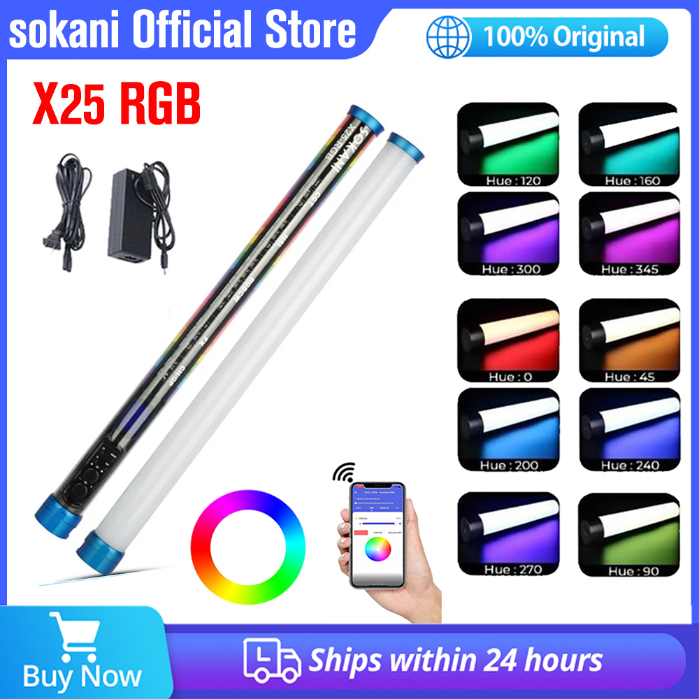 Sokani X25 RGB LED Video Light – Photography Lighting Wand recenzja i cena