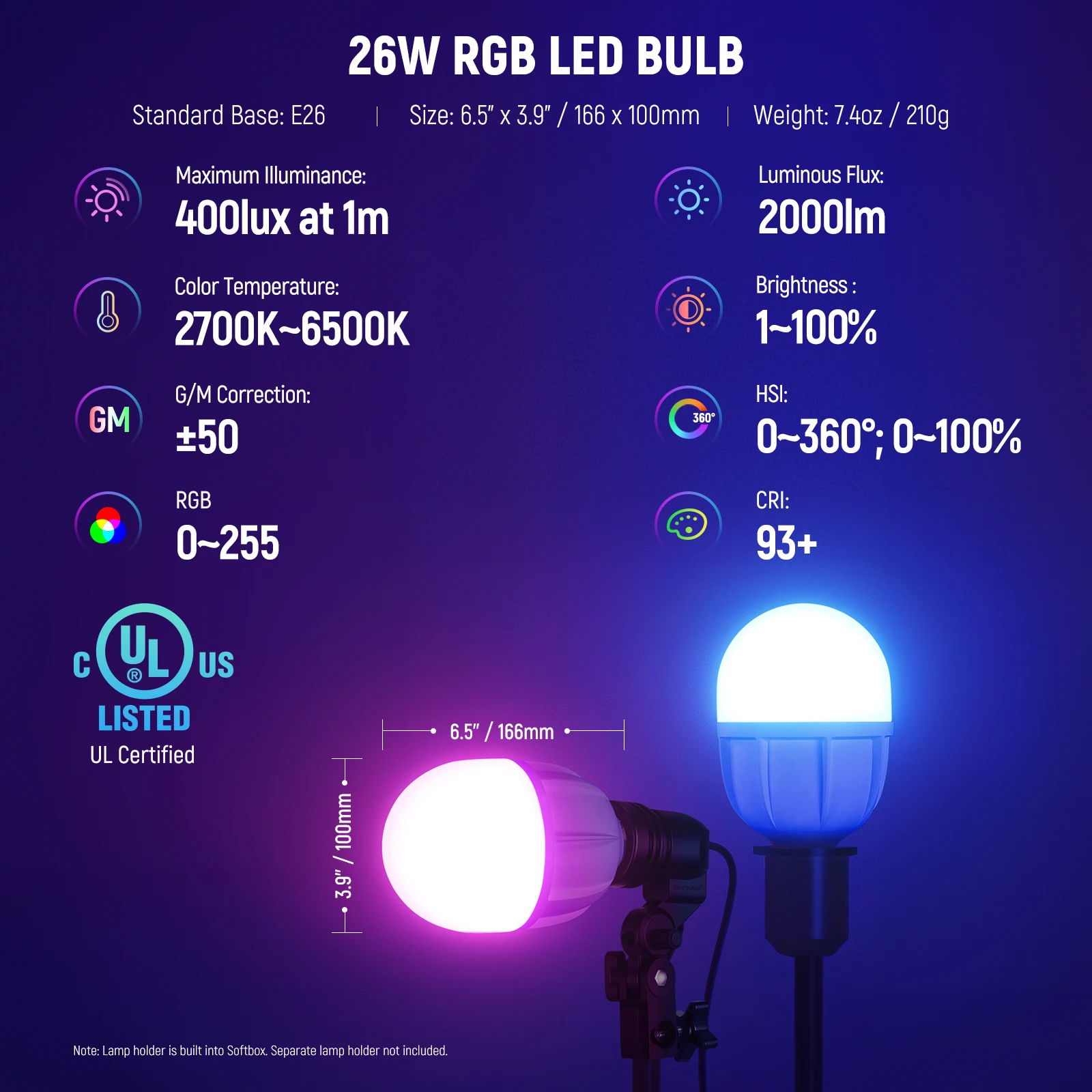 NEEWER RGB Softbox Lighting Ki – Photography Lighting App recenzja i cena
