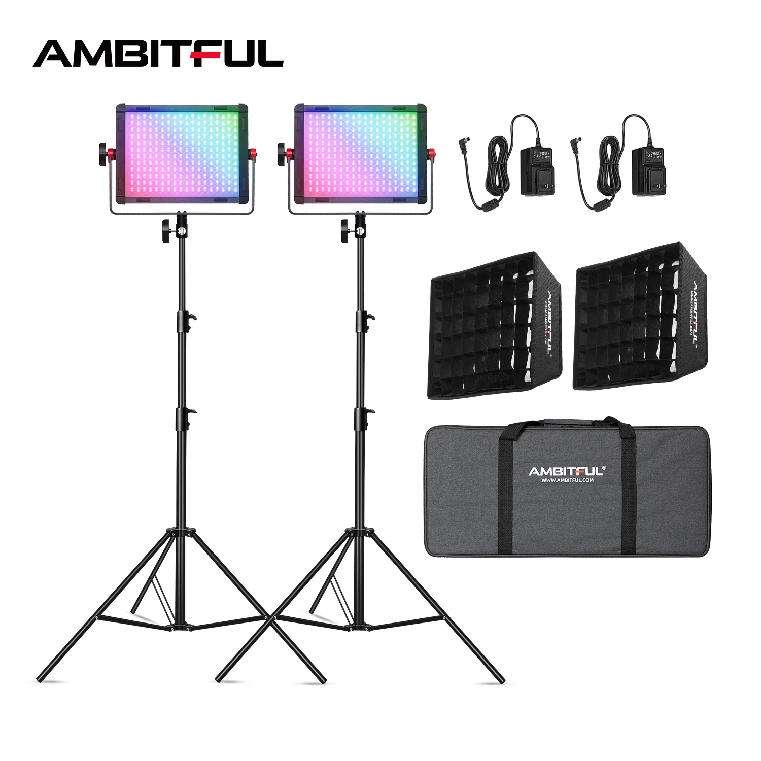 AMBITUFL P35R 30W RGB LED Vide – Photography Lighting Kits recenzja i cena