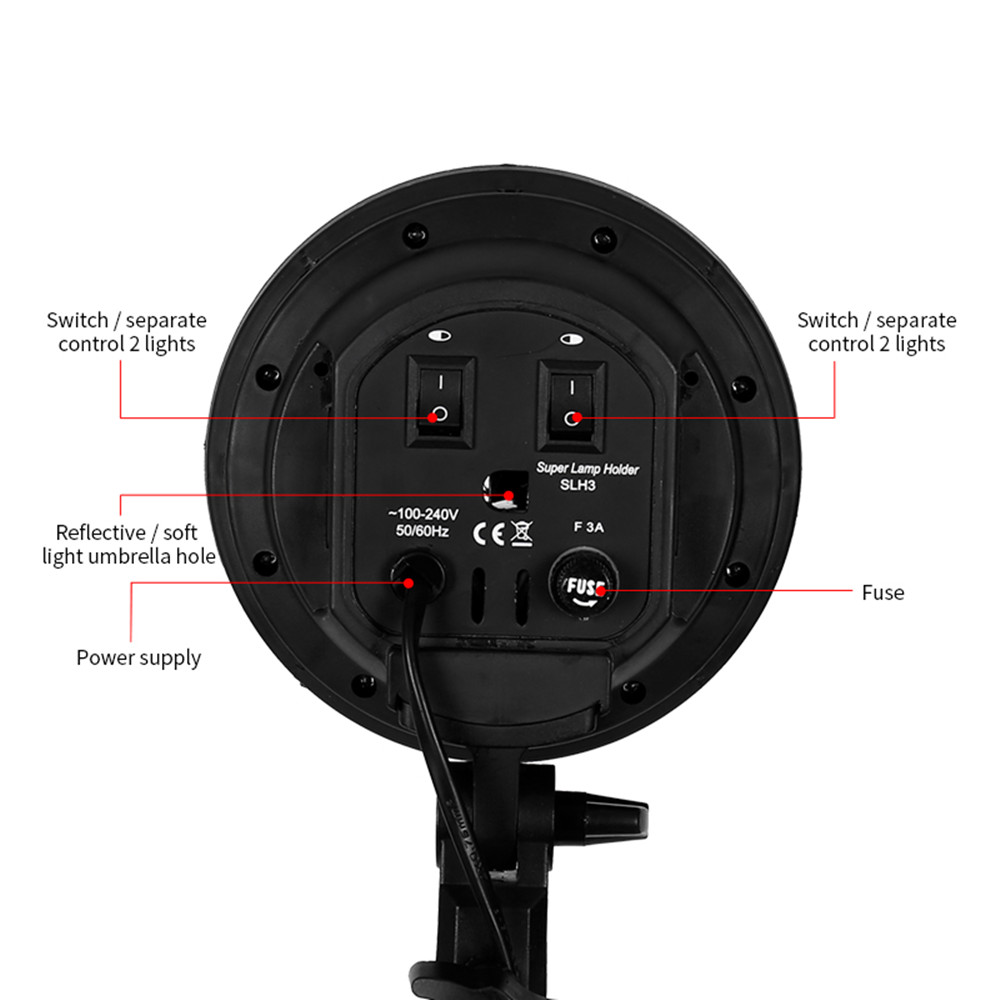 E27 Base Four Lamp Holder  Lig – Photography Lighting Kits recenzja i cena