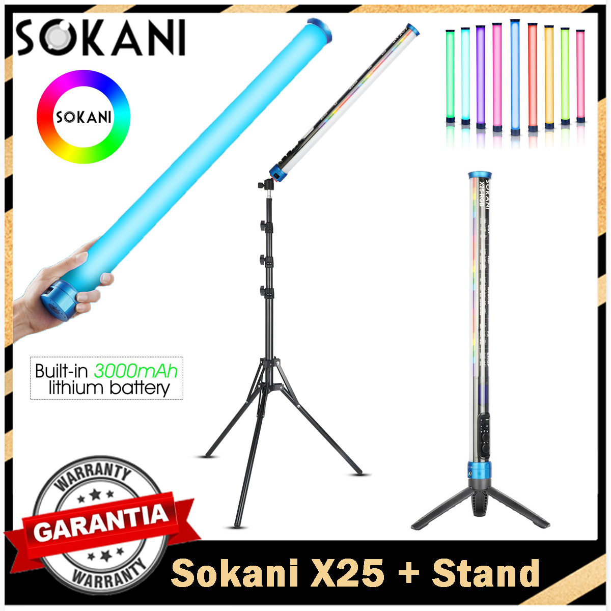 Sokani X25 RGB LED Video Light – Photography Lighting Wand recenzja i cena
