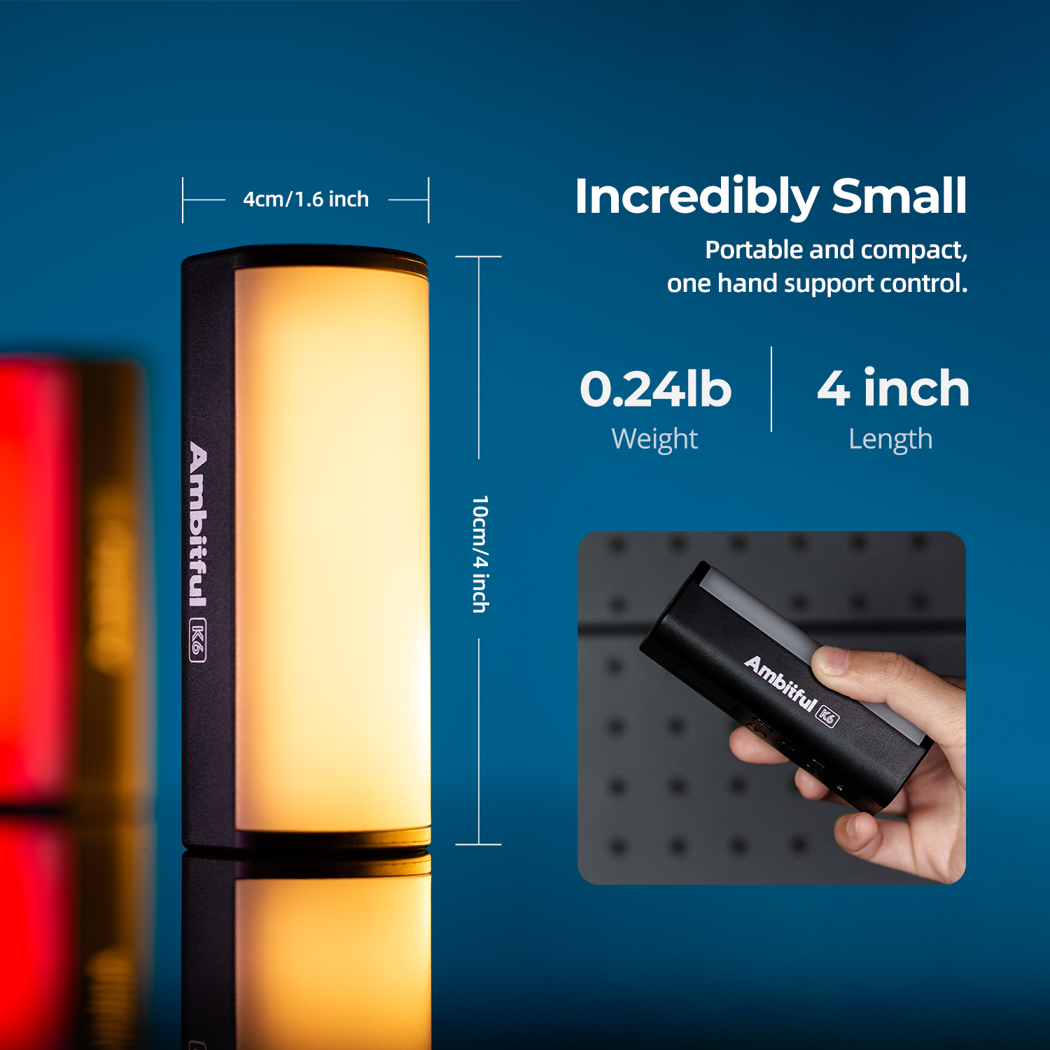 Ambitful K6 Mini RGB Photograp – Photography Lighting Wand recenzja i cena