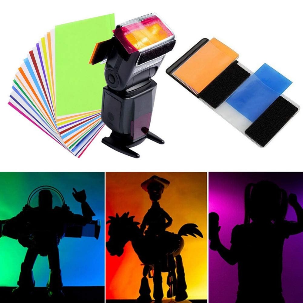 12 Colors Camera Flash Gels Li – Photography Lighting Kits recenzja i cena