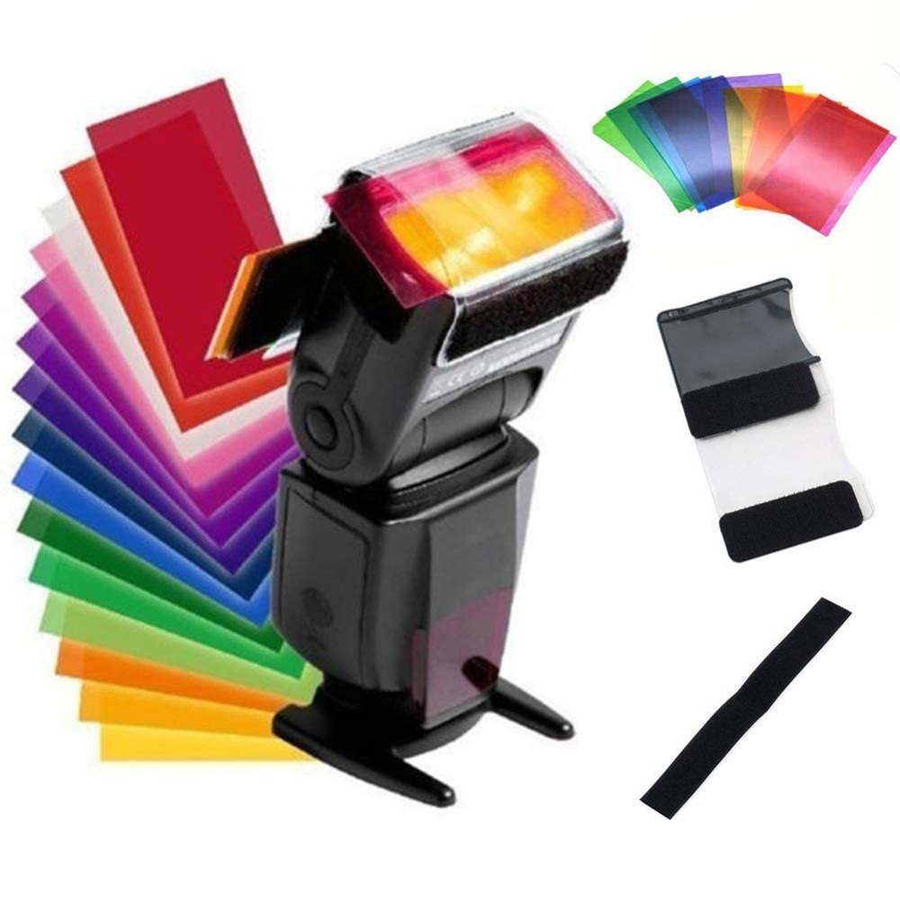 12 Colors Camera Flash Gels Li – Photography Lighting Kits recenzja i cena