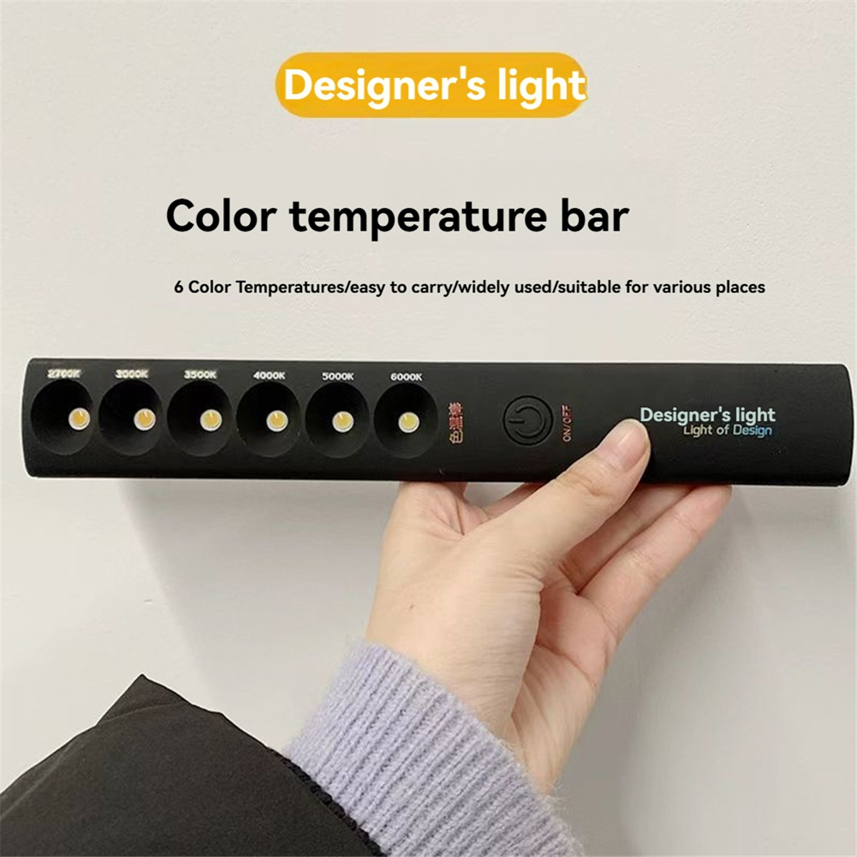 ABQR 6Modes Color Temperature  – Photography Lighting Wand recenzja i cena