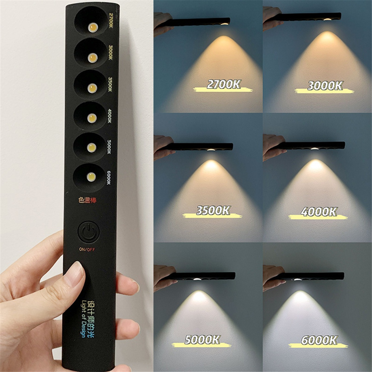 ABQR 6Modes Color Temperature  – Photography Lighting Wand recenzja i cena